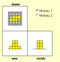 Bouw het bouwwerk dat bij de drie aanzichten past